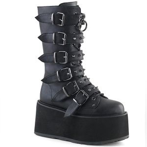 Brand new Demonia boots (US size 9, Black Vegan Leather)